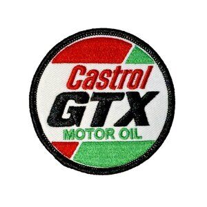 Castrol GTX Automotive Motor Oil Premium 2.5in Embroidered Iron-on Patch